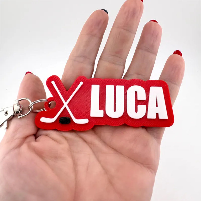 Personalized Soprt Name Tag Keychain