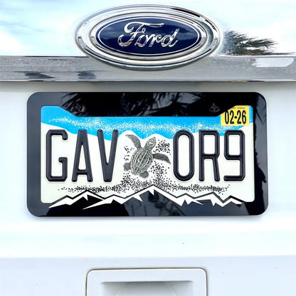 Mountain License Plate Frame Cover