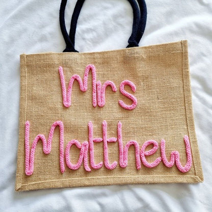 Teacher Bag l Teacher Gift l Book Bag l Personalised Jute Bag