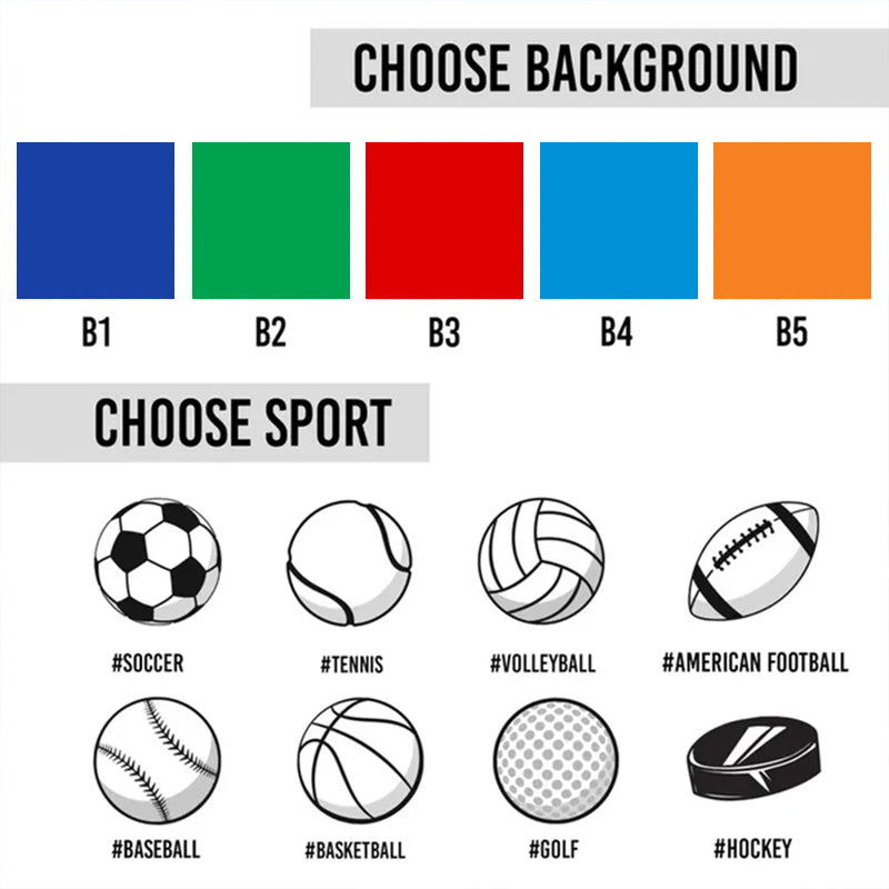 Sports Ball Personalized Beach Towel, name and number sports towel