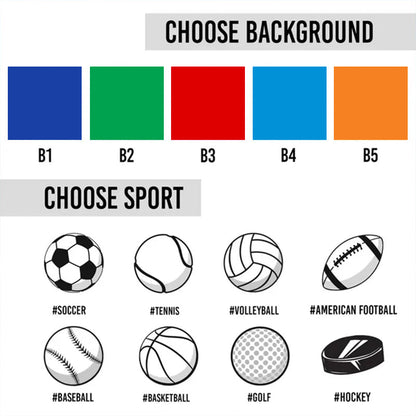 Sports Ball Personalized Beach Towel, name and number sports towel