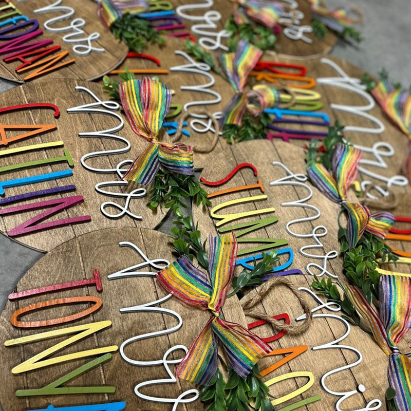 Teacher Gift,3D cut name sign classroom decor- teacher graduation gift