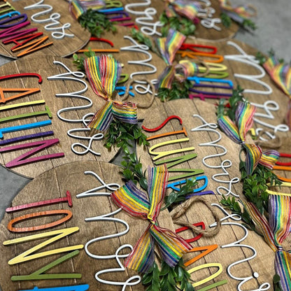 Teacher Gift,3D cut name sign classroom decor- teacher graduation gift