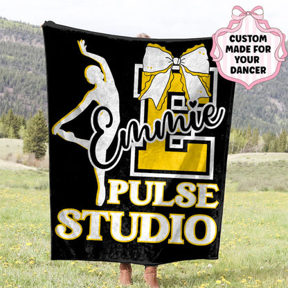 Dance Team Blanket, Personalized Dance Blanket Gift for Dancer