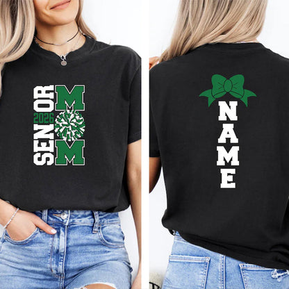 Personalized Class of 2026 Spirit Wear Cheer MOM for Senior Night Shirt
