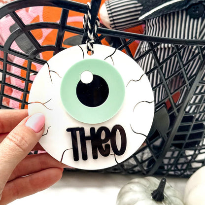 Halloween Basket Tags / Eyeball Name Tags / Boo Basket Tags