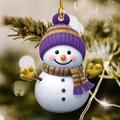 Personalized Snowman Christmas Acrylic Ornament Set