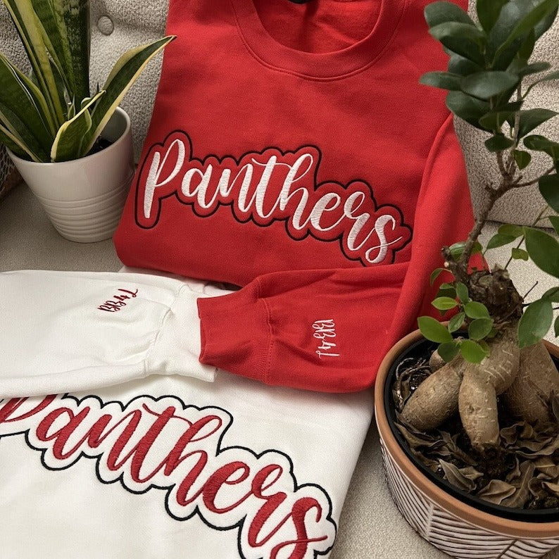 Custom Embroidered Joyful Holiday Sweatshir Personalized Crewneck Hoodie