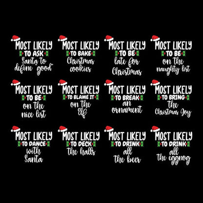 Most Likely To Christmas Shirt, Matching Family Shirts, Couples Christmas Pajamas