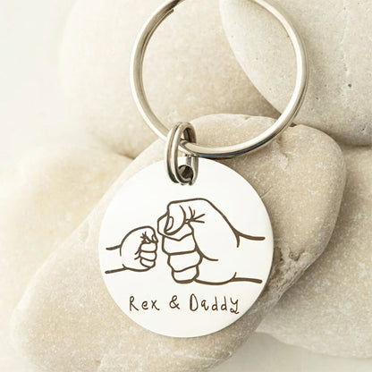 Gifts for Dad, Daddy Dad Gifts, Fathers Day Gift Daddy Keyring
