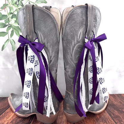 School Spirit Boot Bows, Bows for Boots, Pair