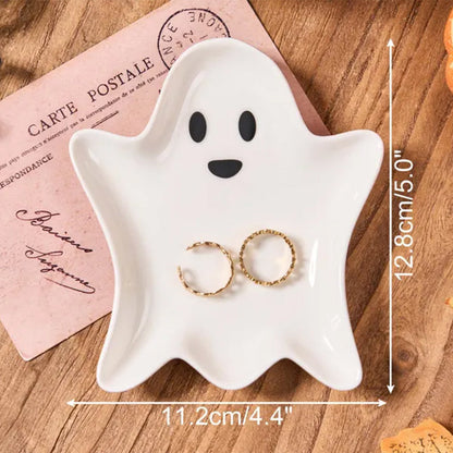 Personalised Ghost Shaped Ring Plate,Spoon Rest