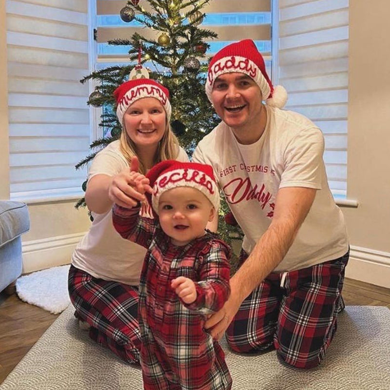 Personalised Christmas Santa Hat . Baby Toddler & Aldult Santa Hat
