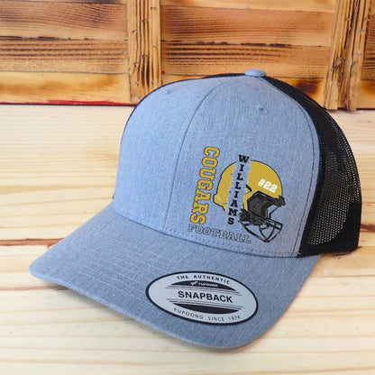 Custom Sport Hat,Football Softball Baseball Sport Hat, School Spirit