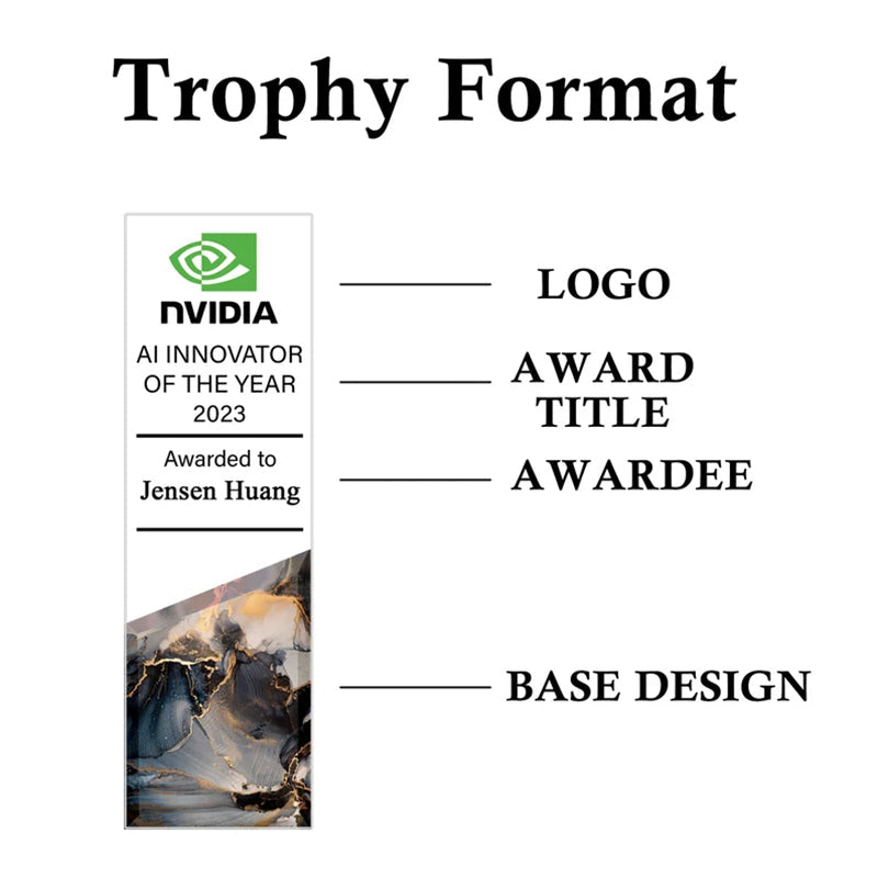 Custom Award Plaque Corporate Trophy Award