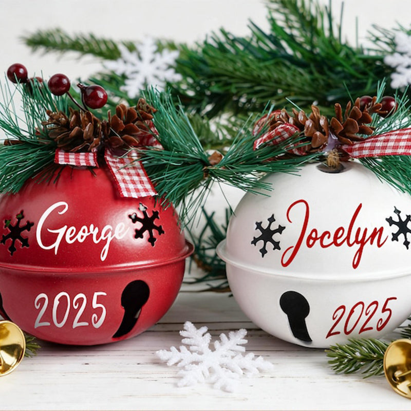 Personalized Christmas Tree Ornament,Custom 2025 Jingle Bell