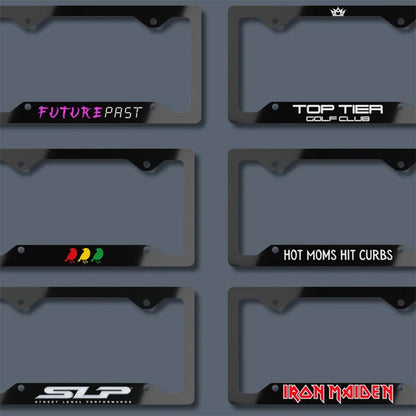 Custom License Plate Frame, Personalized License Plate Frame
