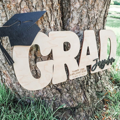 Personalized Grad Name Sign, 2025 Graduation Guestbook