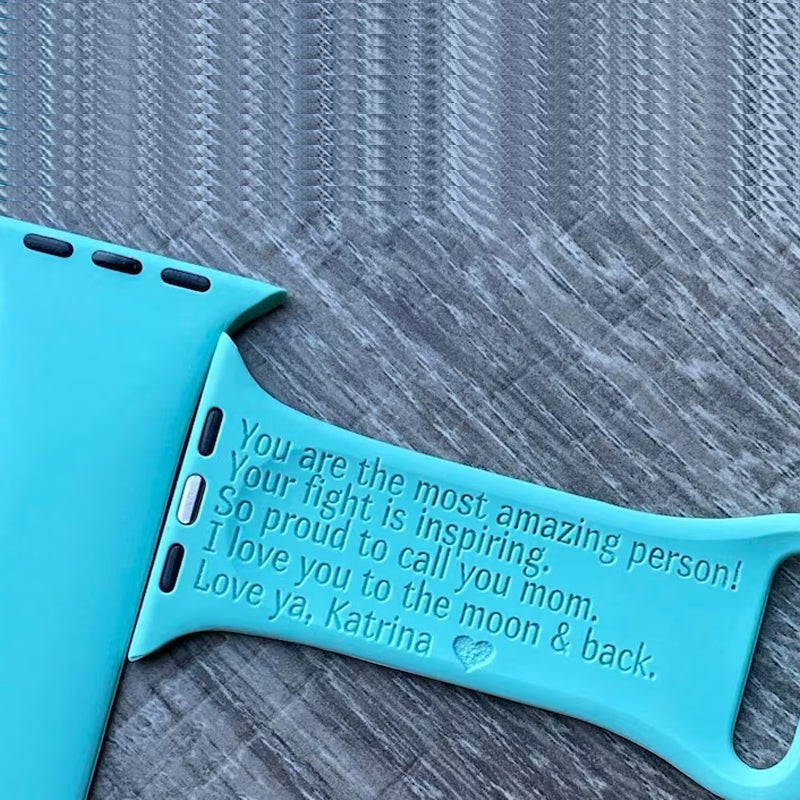 Personalized Inscription Apple Watch Bands Your Handwriting or Our Fonts