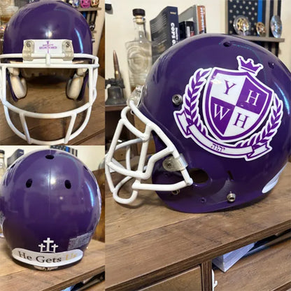 Football Helmet Decals - Full Size, Customized With Your Logo