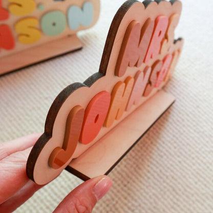 Personalized Teacher Name Sign | Teacher Desk Name Sign