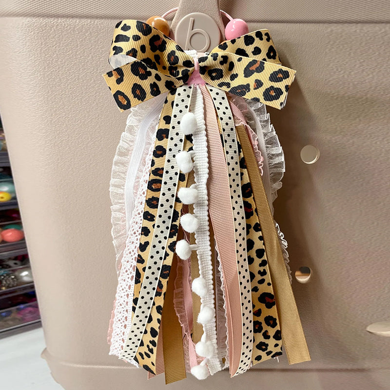 Custom FULL Ribbon Bag Tassel | Bogg Bag Tassels | Sports Ribbon Tassel