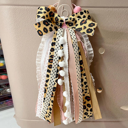 Custom FULL Ribbon Bag Tassel | Bogg Bag Tassels | Sports Ribbon Tassel