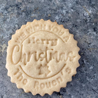 Personalized Christmas Cookie Cutter Stamp Set