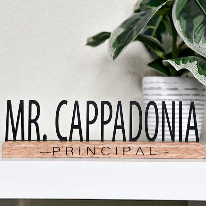 Desk Name Plate for Teacher, Principal, Executive
