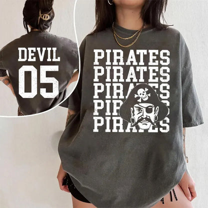 Custom Mascot Retro Team Shirt, Cheer Team Matching Shirt