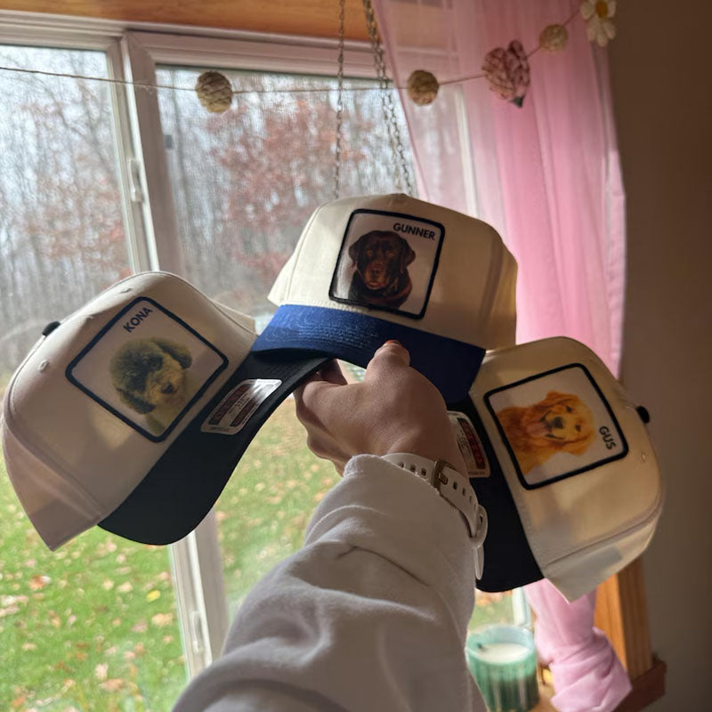Custom Pet Portrait Trucker Hat