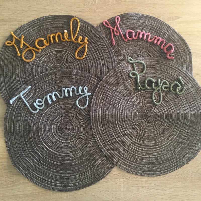 Placemat with name