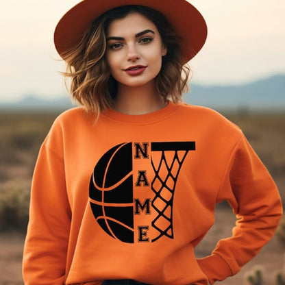 Customized Basketball Sweatshirt, Your Name Basketball Shirt