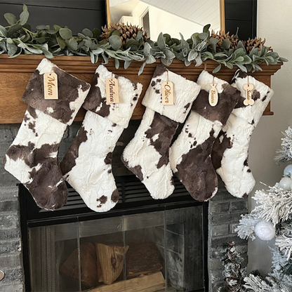 Personalized stocking, Brownie Cow Christmas stocking