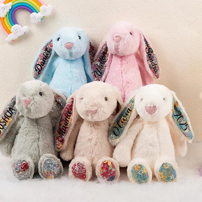 Personalized Easter Plush Bunny: Custom Stuffed Animal