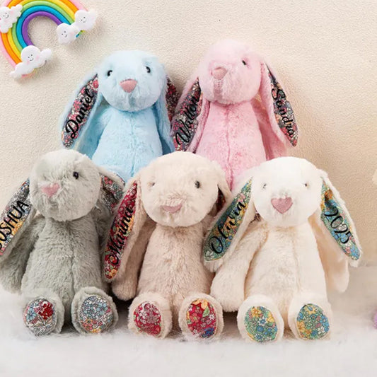 Personalized Easter Plush Bunny: Custom Stuffed Animal