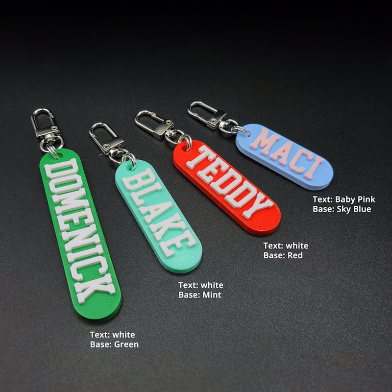 Personalized Name Keychain / Multicolor Personalized Keychain