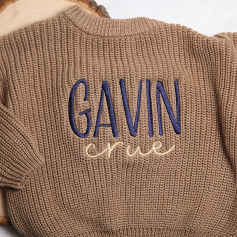 Personalized Embroidered Baby and Toddler Sweater