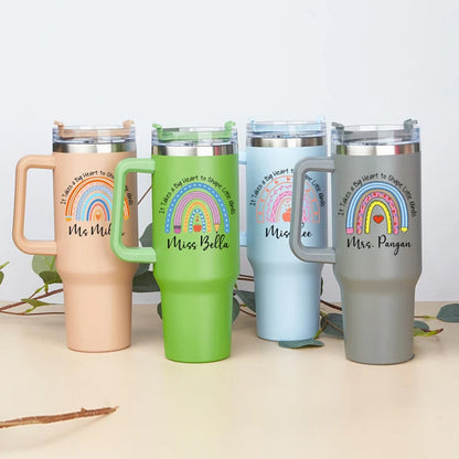 Teacher Appreciation Gift, Teacher Travel Mug, Personalized Teacher 40oz Tumbler