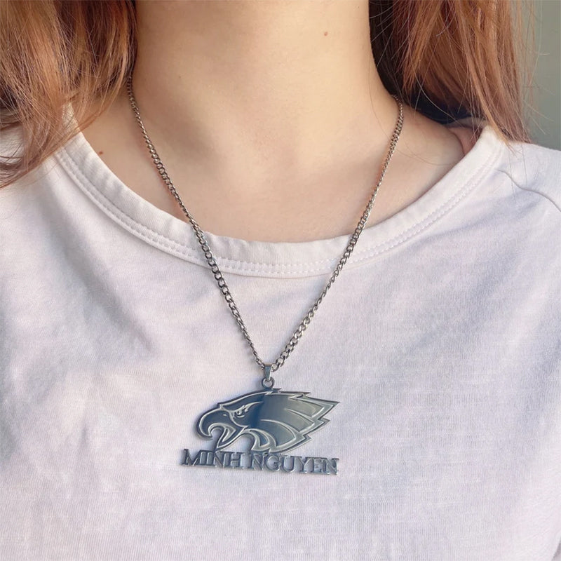 Custom Logo Necklace Personalized Any Logo Necklace Company Icon Necklace