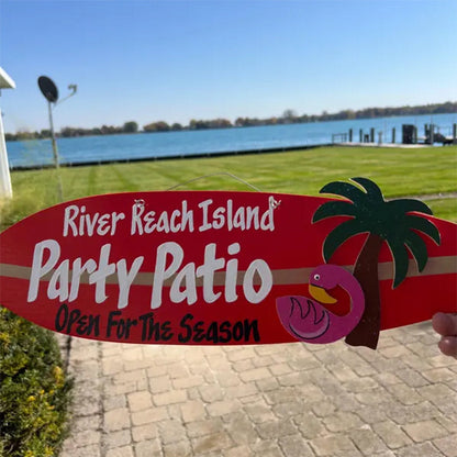 Handmade Surfboard Sign,Personalized