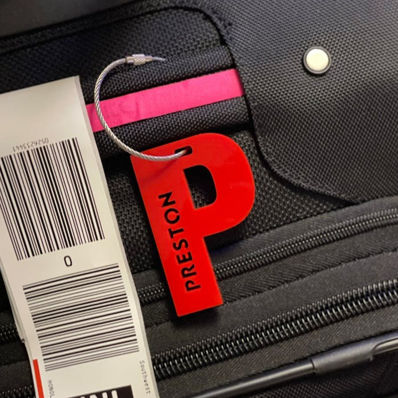 Backpack name tag school bag name