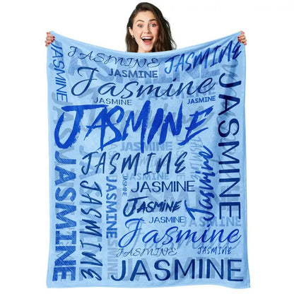 Personalized Custom Name Blanket - Soft Flannel Throw
