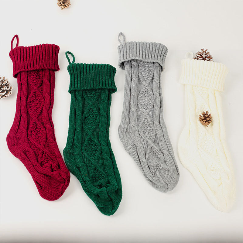 Christmas Personalized Christmas Stocking - Custom Name Knit Stocking