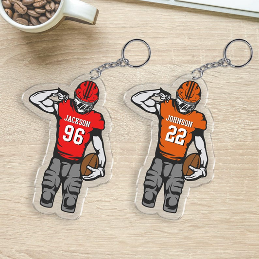 Personalized Football Bag Tag, Sports Tag for Kids
