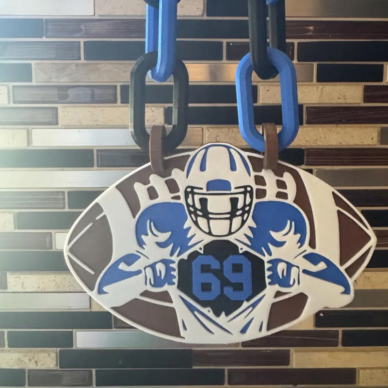 Football Chain , Football Player , Custom Football Number
