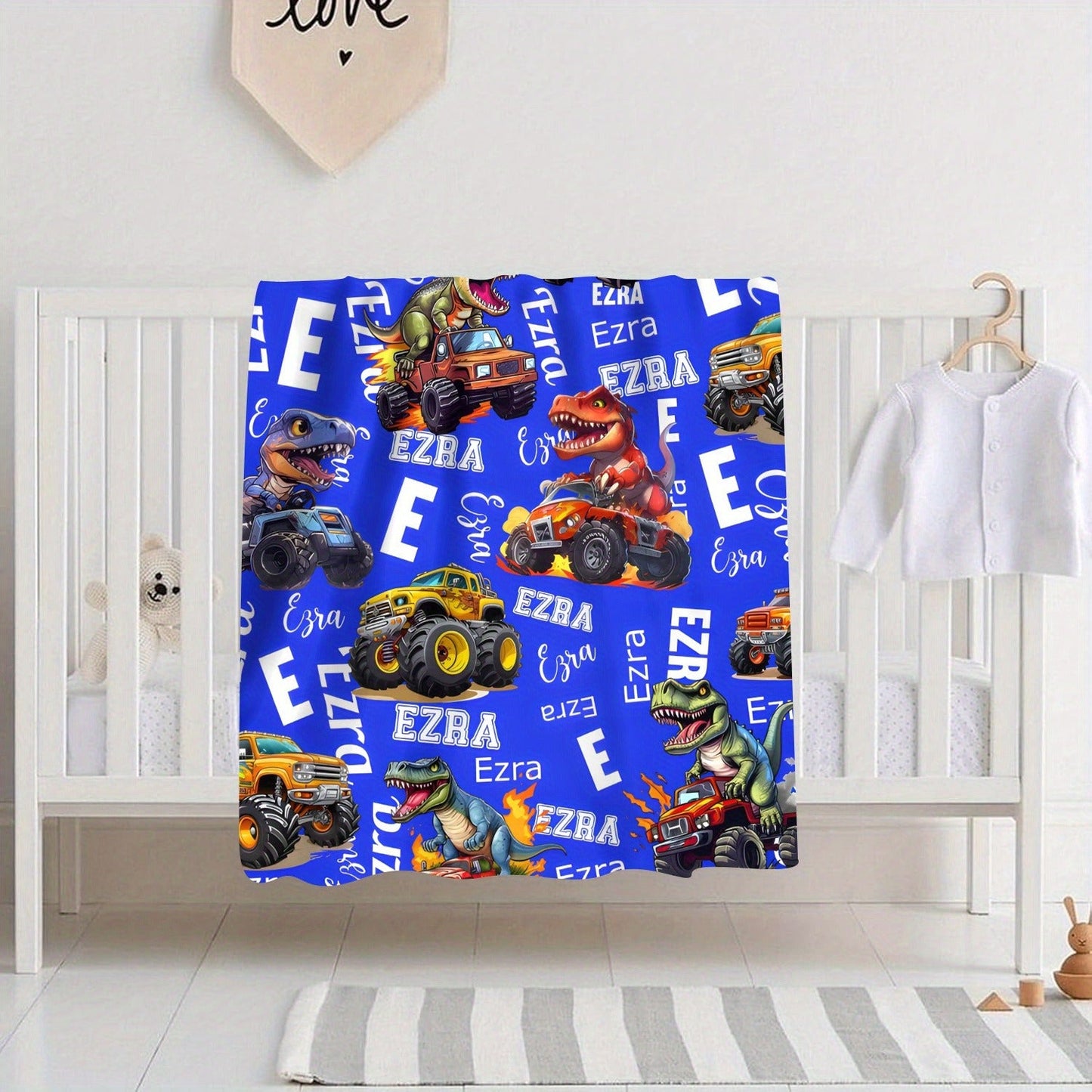 Personalized Flannel Throw Blanket