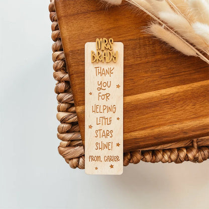 Teacher Appreciation Week, Custom Teacher Name Bookmark