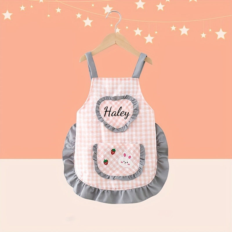 Personalized Easter Name/Number Mini Apron with Custom Embroidered Name