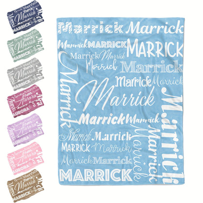 Personalized Flannel Blanket Custom with Name